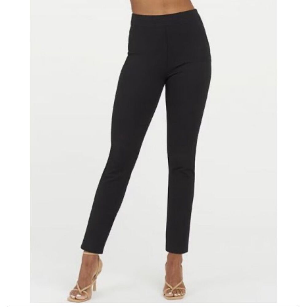 Spanx NWT size S - black polished ankle slim Pants  #20365